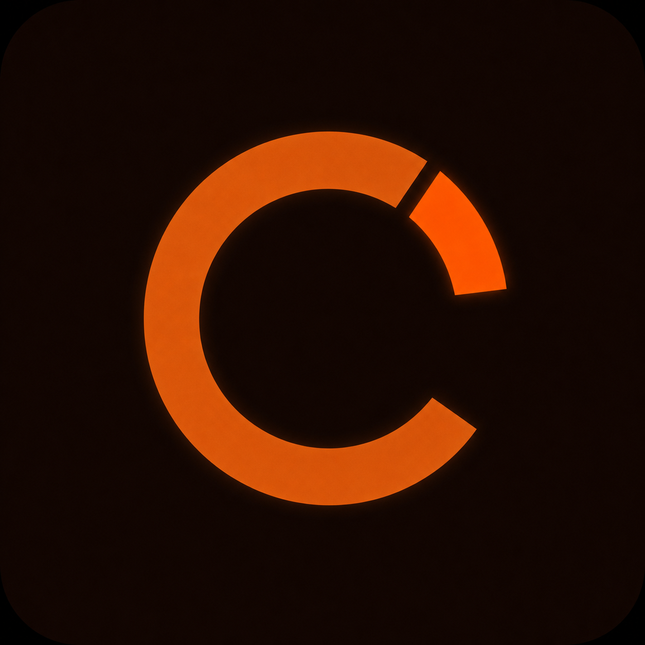 Cadence orange C mark on a dark rounded square